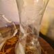 lot de 3tulipes verre gravé ciselé baccarat, art nouveau pour lampe ou lus