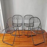 4 vintage folding chairs 1980 Niels Gammelgaard