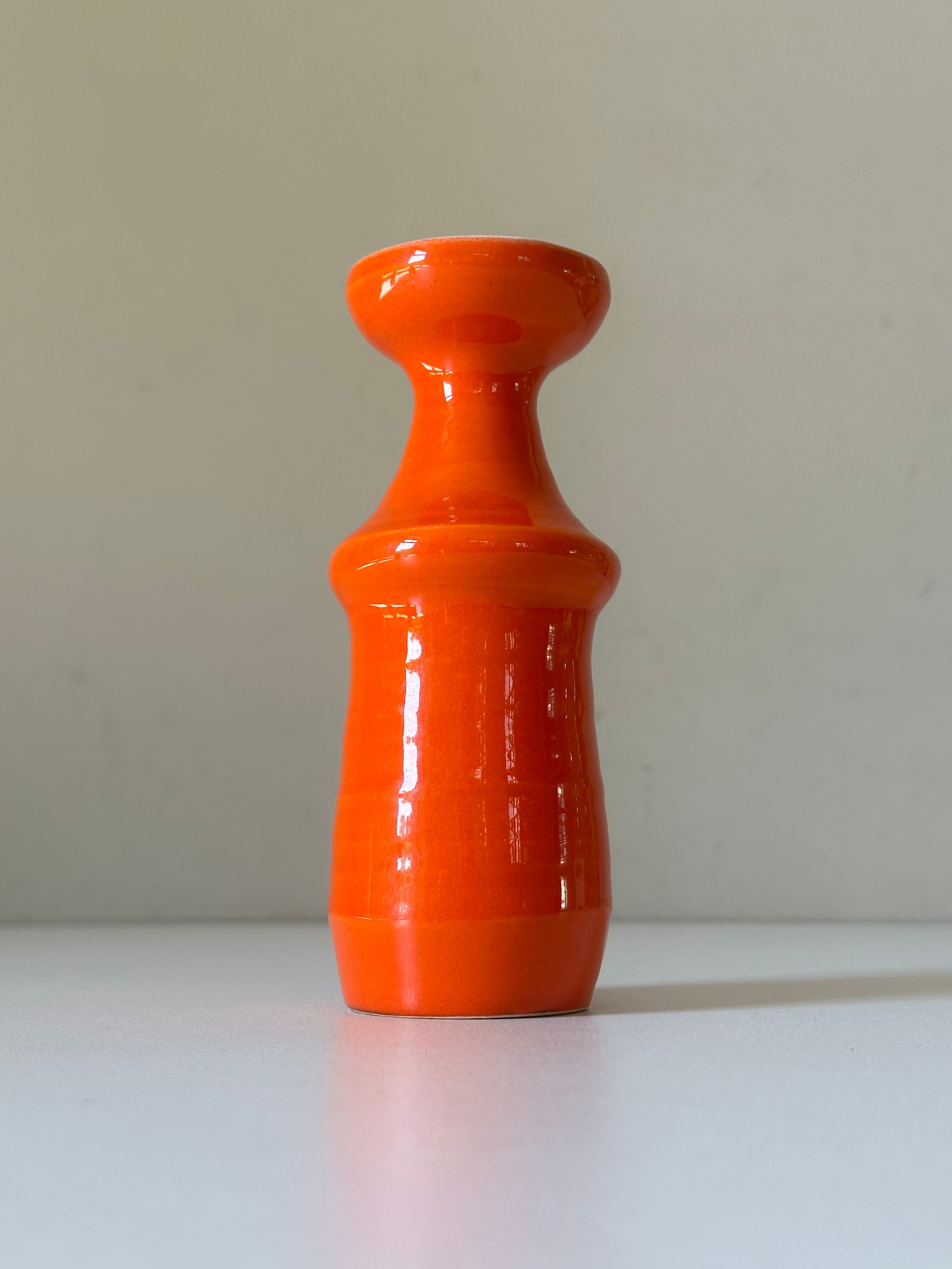 Ceramic vase signed vintage design 60 years