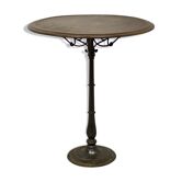 Table de bistrot piètement en fonte