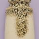 Vintage black and white west germany vase scheurich