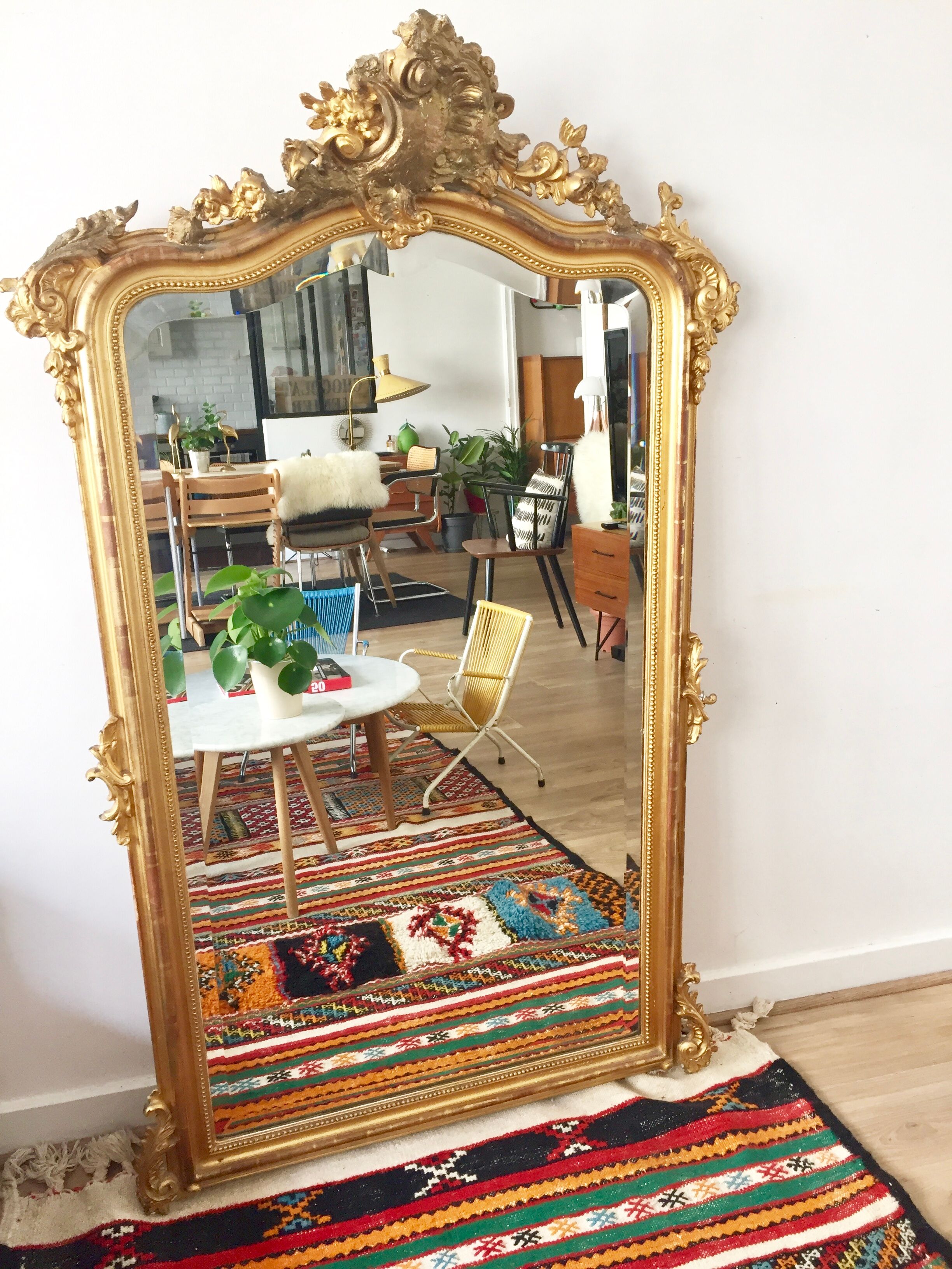 Mirror style Louis XV 89x143cm