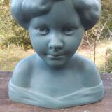 Ceramic bust Sarreguemines France