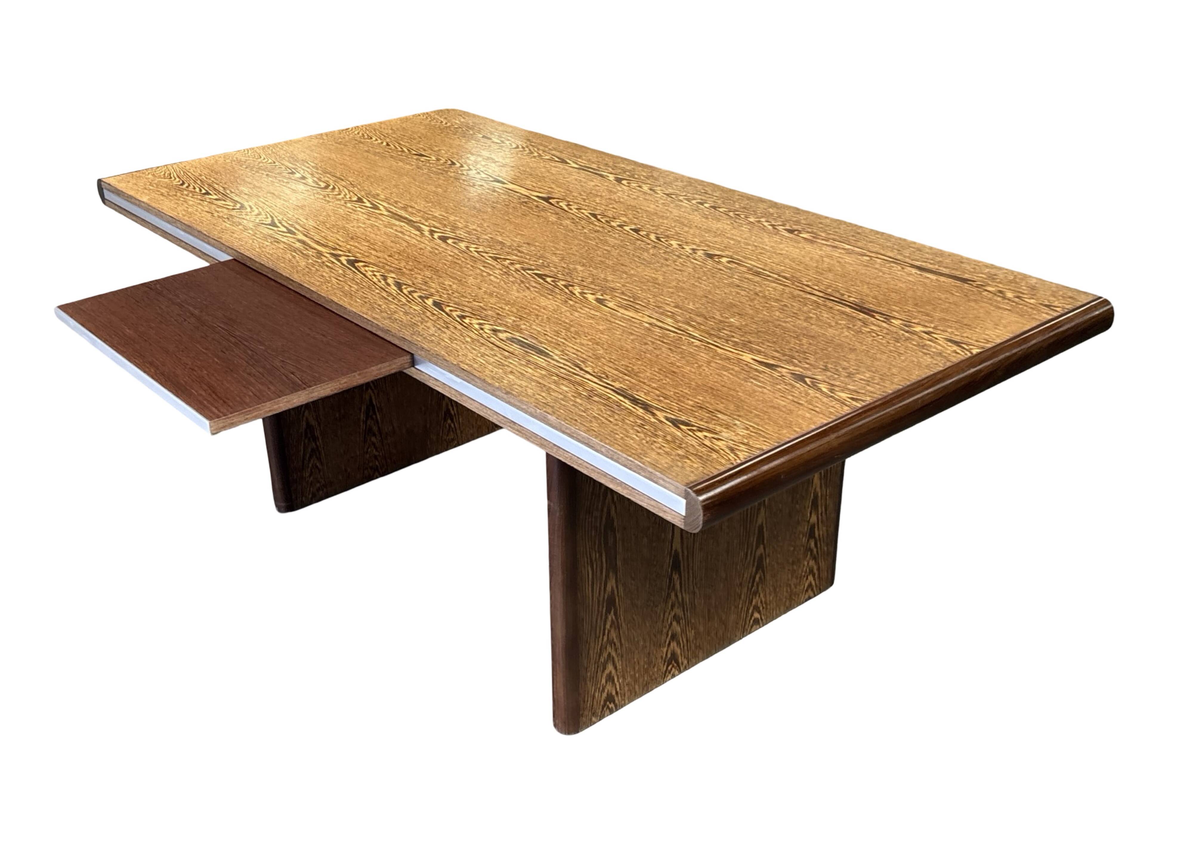 Vintage executive desk - large desk wenge 70s design