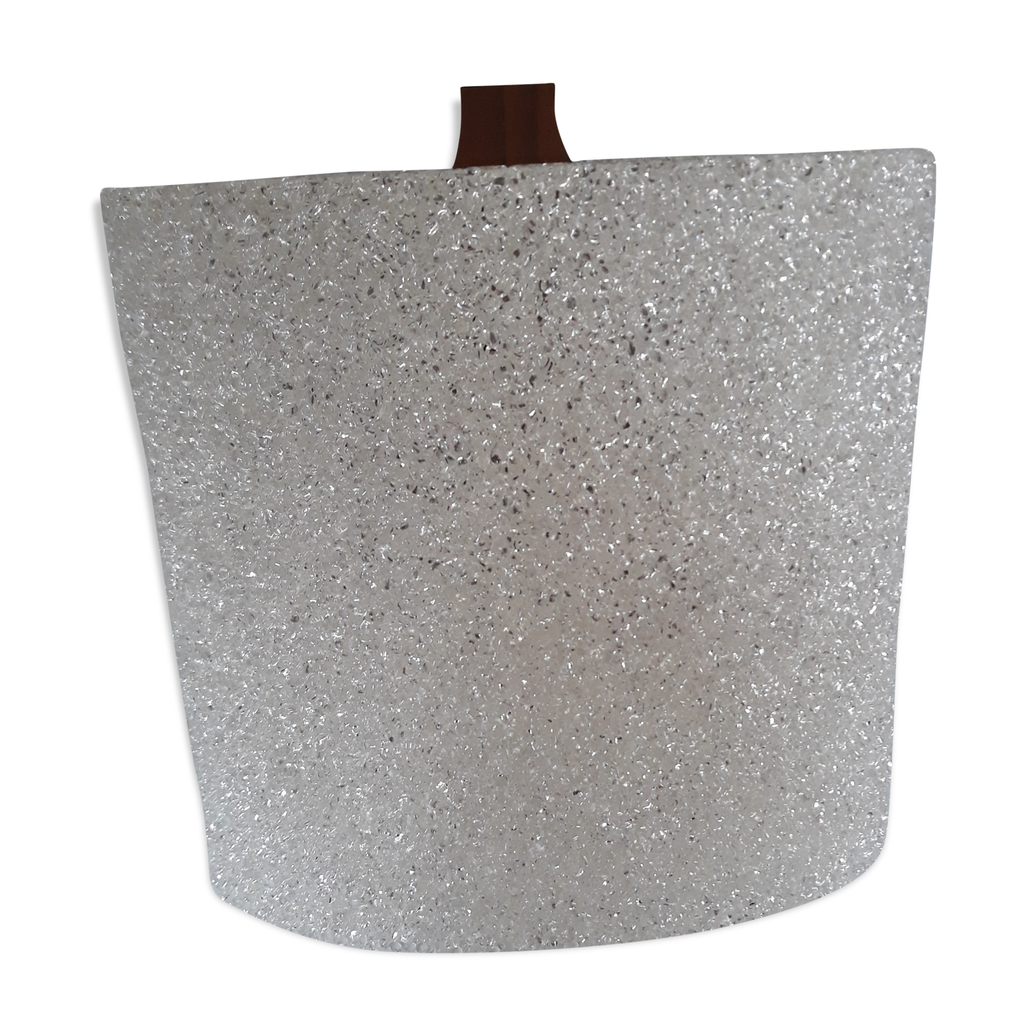 Perplex and teak vintage applique