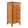 Chiffonnier / commode en bois massif avec 5 tiroirs