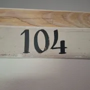 Wooden changing rooms