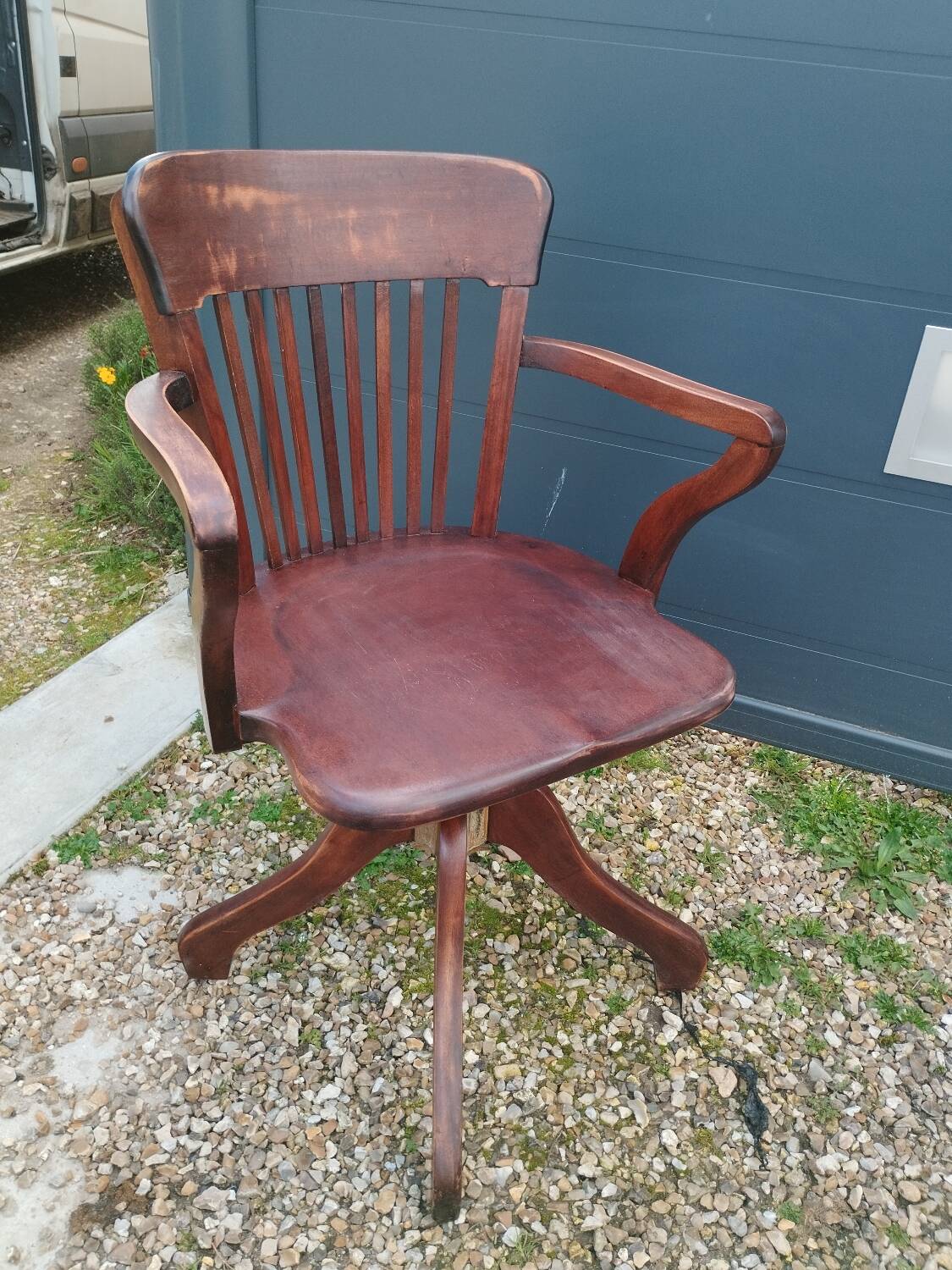 Fauteuil de bureau américain ancien