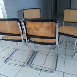 Suite of 4 chairs Cesca B32 by Marcel Breuer years 1992