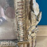 Old mirror gilded wood style L XVI