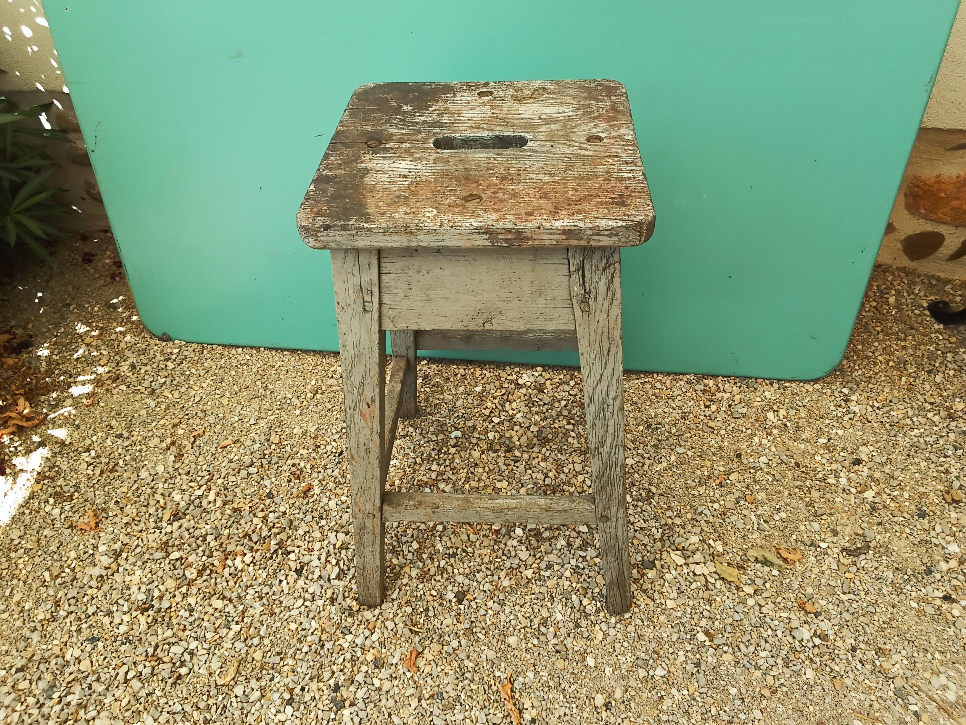 Tabouret chêne massif