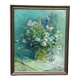 Original Swedish Oil On Canvas – “Floral Still Life” By Inga öfjäll – Vintage & Framed