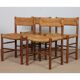 Set of 4 chairs model Dordogne, edition Sentou, 1950.