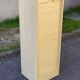 Beige wooden cabinet with curtains or sliding shutters 120cm