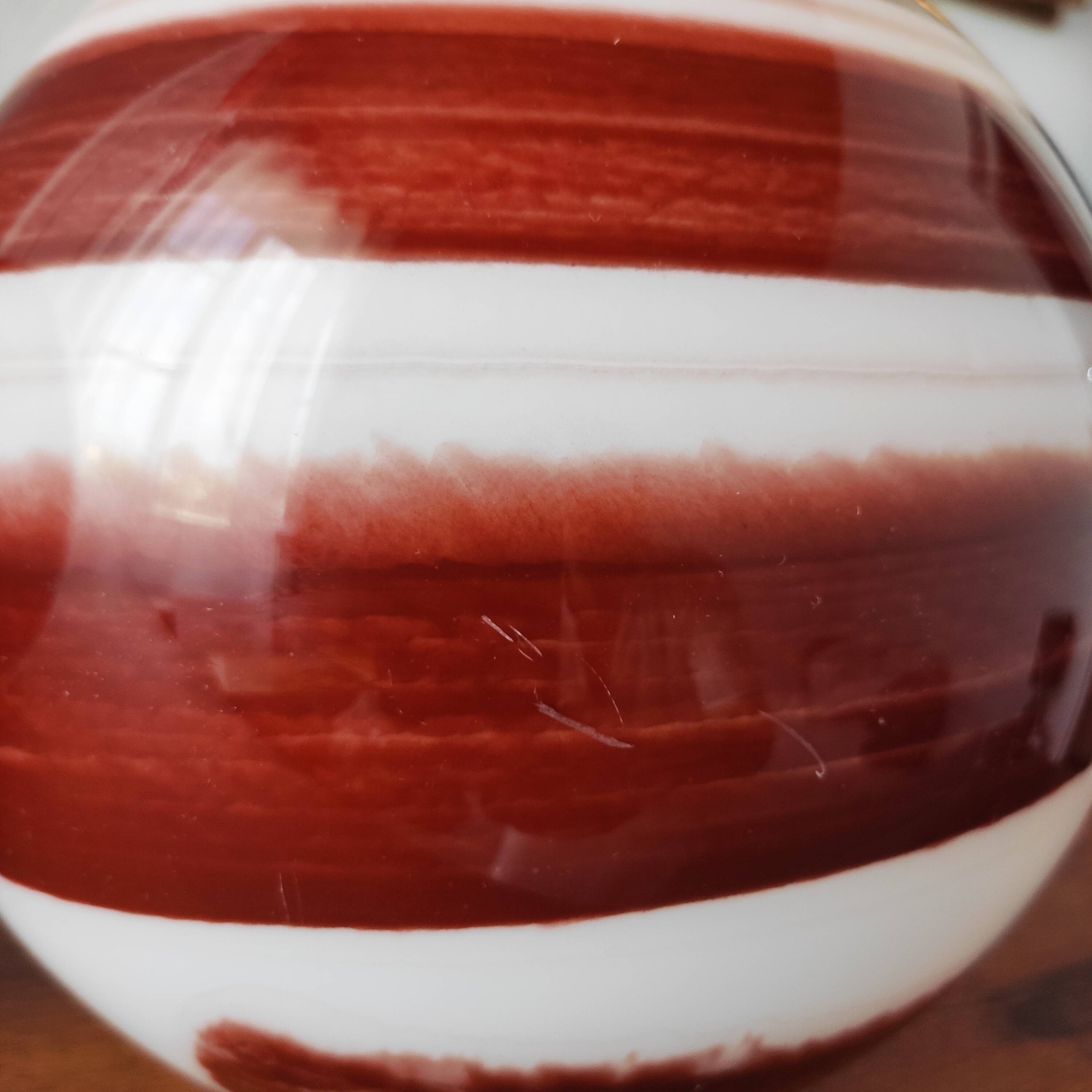 Pair of vintage 80-90 glass ball lamps