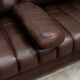 Canapé vintage DS 85 en cuir marron par De Sede 1980