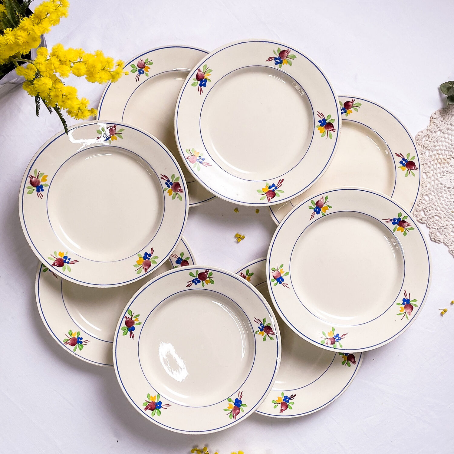 Gien dessert plates