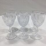 Saint Louis - 6 White Wine Glasses Gavarni Model