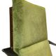 Vintage armchair solid wenge design 60s leather armrests design