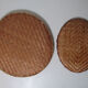 2 plateaux rotin bambou ethnique vintage
