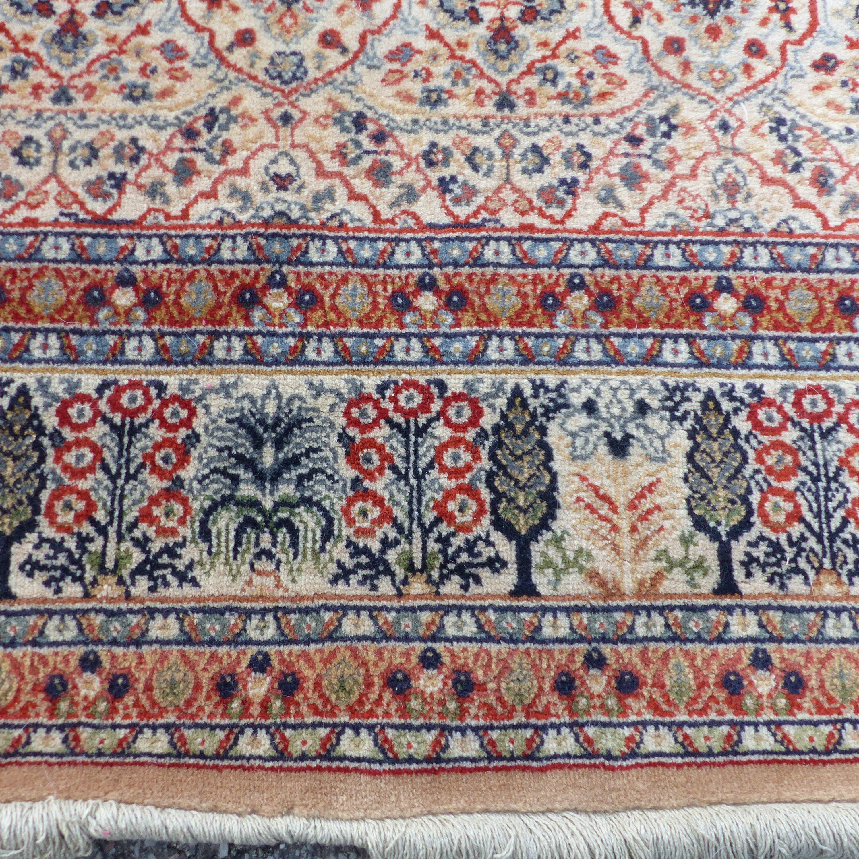 Tefzet oriental rug knotted hand wool on wool