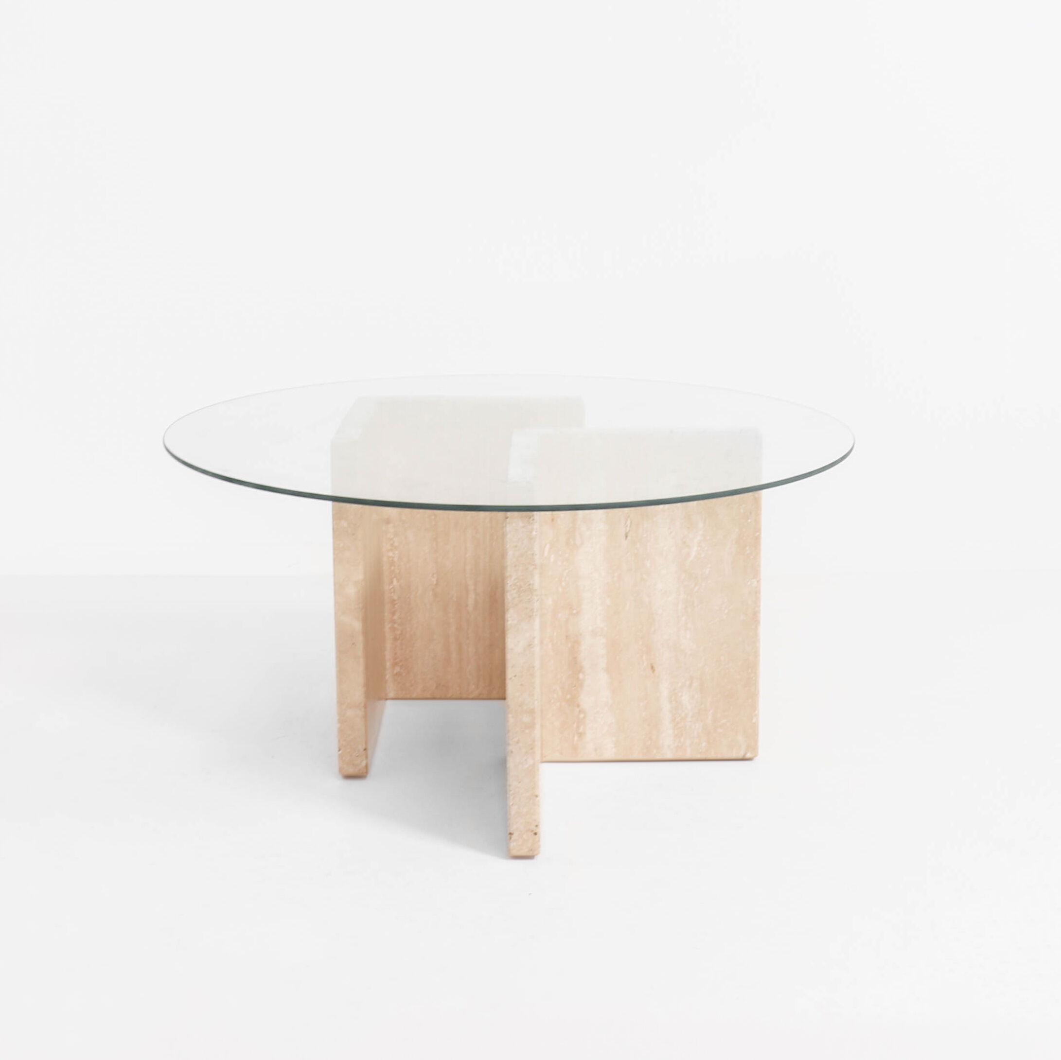 Table d’appoint avec plateau en verre