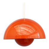 Suspension Flower Pot De Verner Panton Pour Louis Poulsen Orange