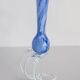 Vintage light blue mid-century artistic vase, Murano glass, Europe, 1970s.