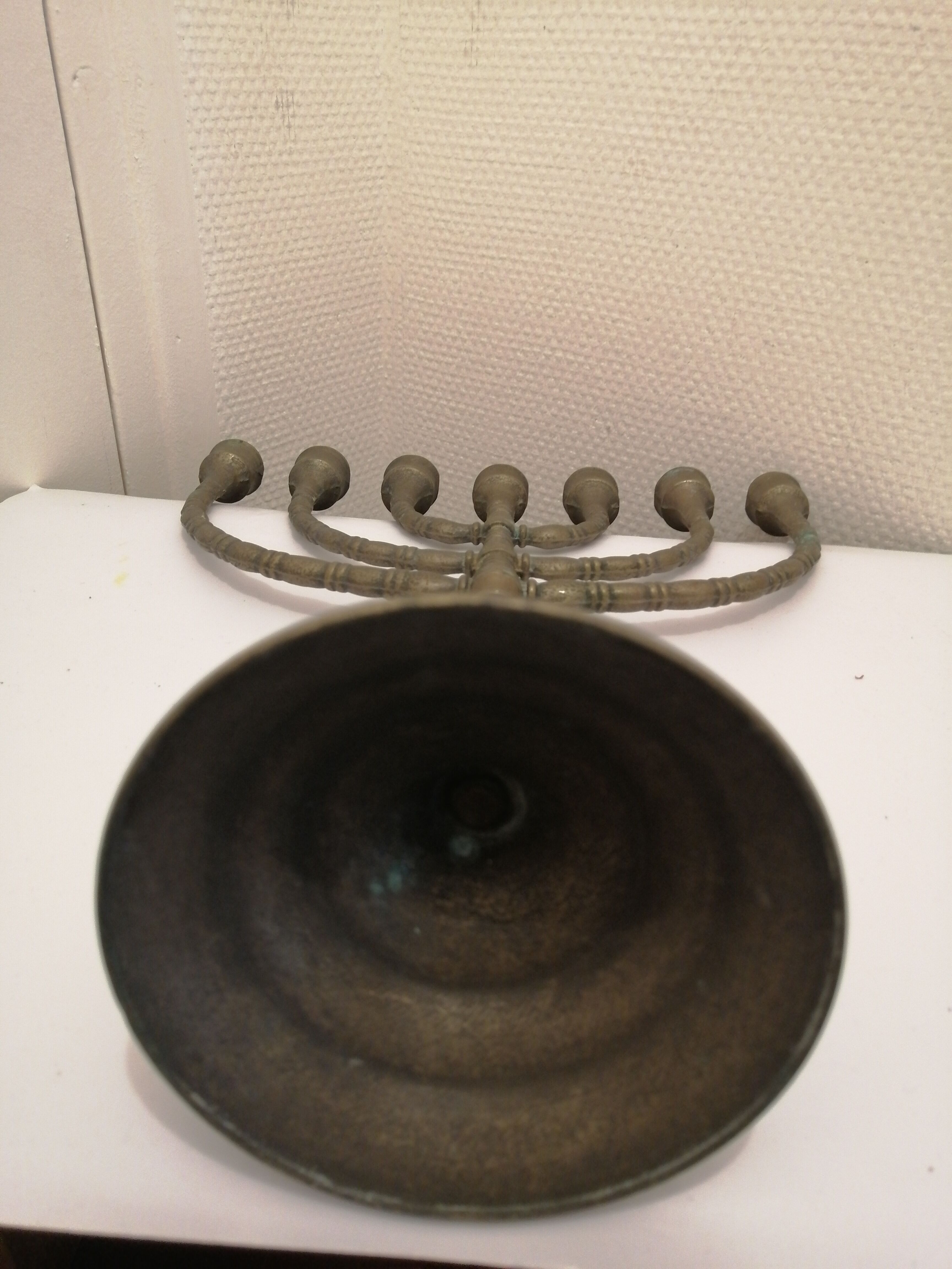 Hebreu worship candlestick menorah hanukkia 7 branches