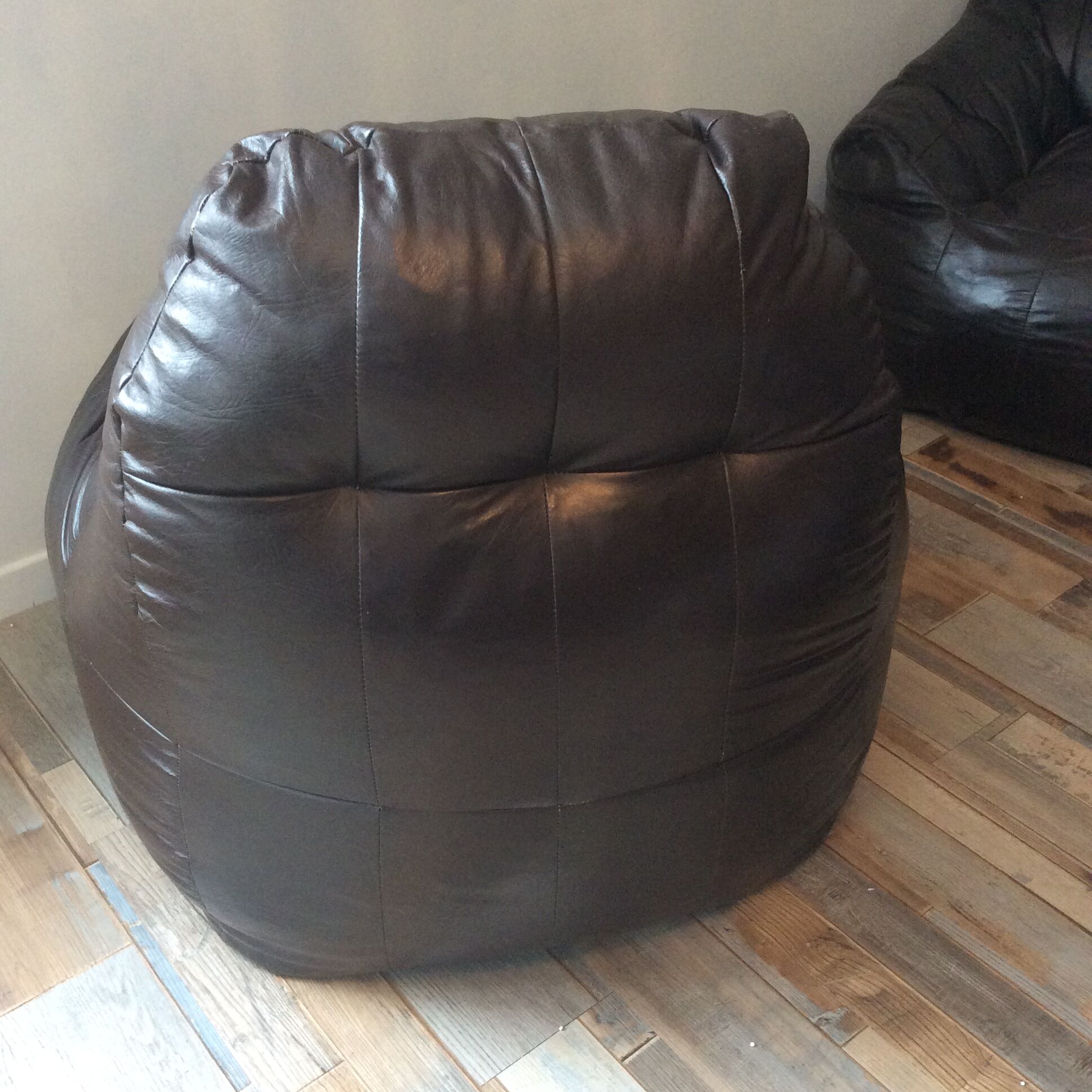 Set of the 70s sofa with heater and its 2 beanbags