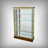 Brass display cabinet with a mirrored back – early 20th century