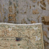 Hand-knotted persian vintage 1970s 250 cm x 333 cm purple wool carpet