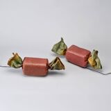 Paire de lampes de table "bonbon" par Lionel Le Scornec, circa 1975