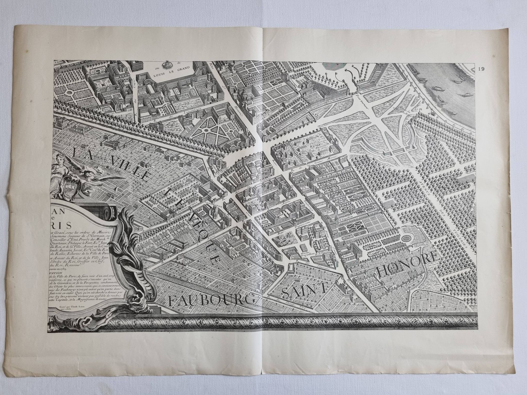 Plan of Paris in the eighteenth century in 20 plates after Turgot, 1900
