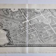 Plan of Paris in the eighteenth century in 20 plates after Turgot, 1900