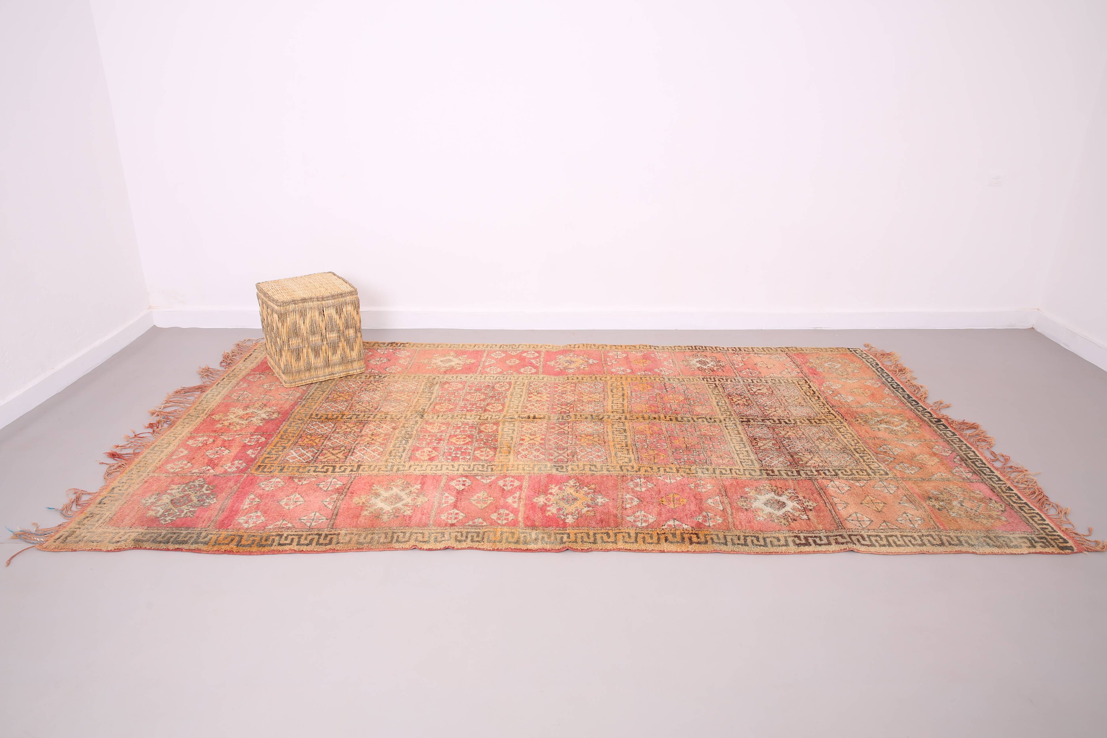 Tapis marocain vintage fait main 177 x 321 cm - Tapis berbère marocain - Tapis en laine