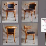 Baumann office chair, Pegamoïd upholstery