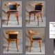 Baumann office chair, Pegamoïd upholstery