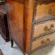 Curved Louis XV commode in marquetry – marble top – 19th century