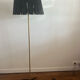 Lampadaire sur pied Art déco noir et doré