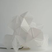 Labyrinth, Hazy, Artisan Light Sculpture with Integrated Fixture, By Republiken