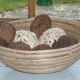 Bauhaus rattan basket from 1960