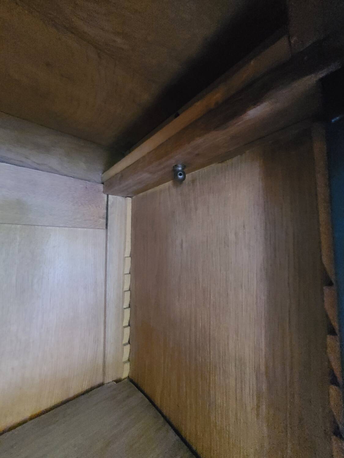 Old black oak bookcase drawer storage unit dresser shelf cabinet of curiosities