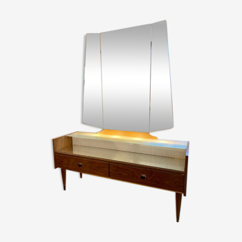 Illuminated dressing table from the 60s