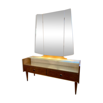 Illuminated dressing table from the 60s