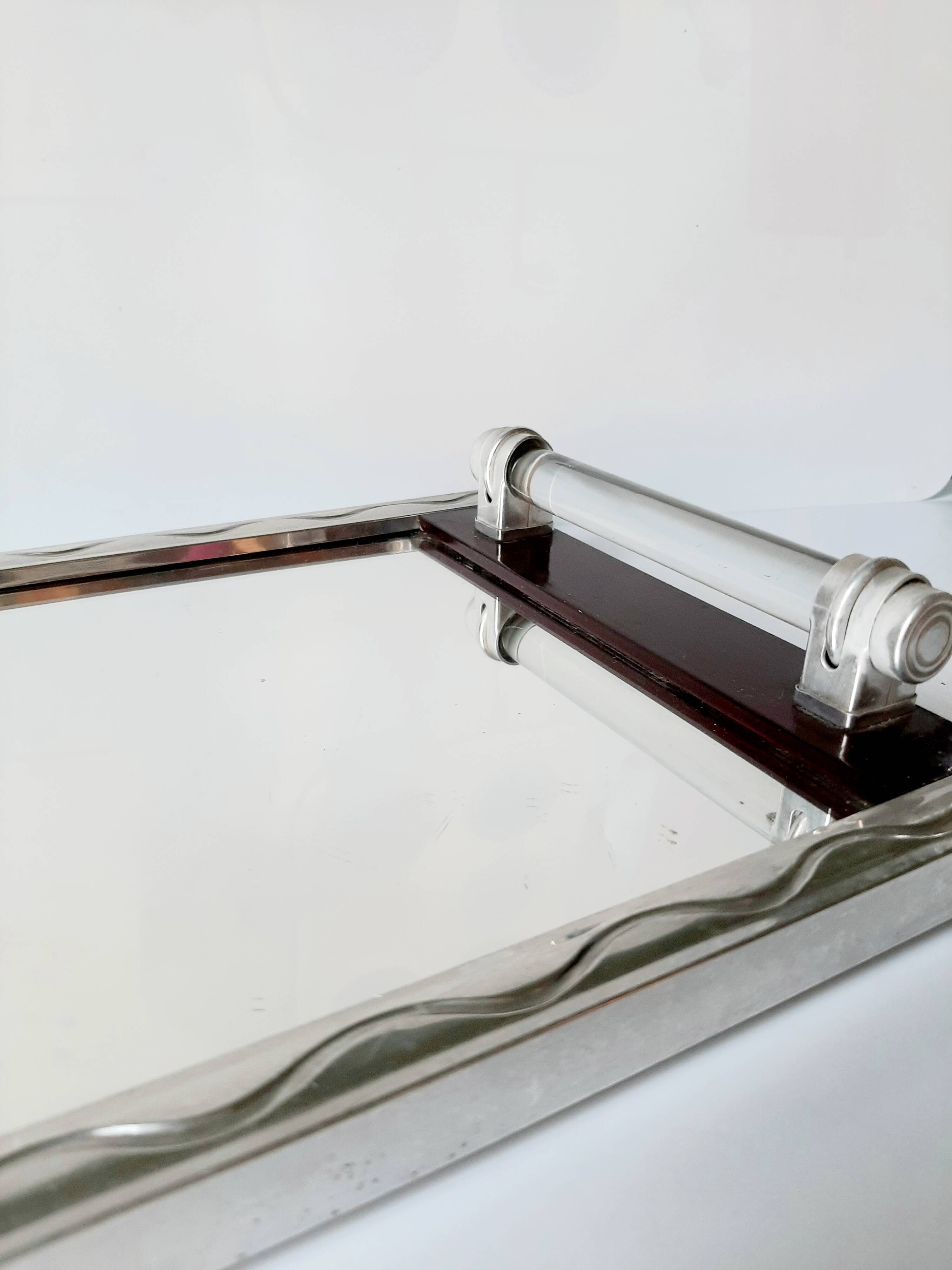 Art deco mirror tray