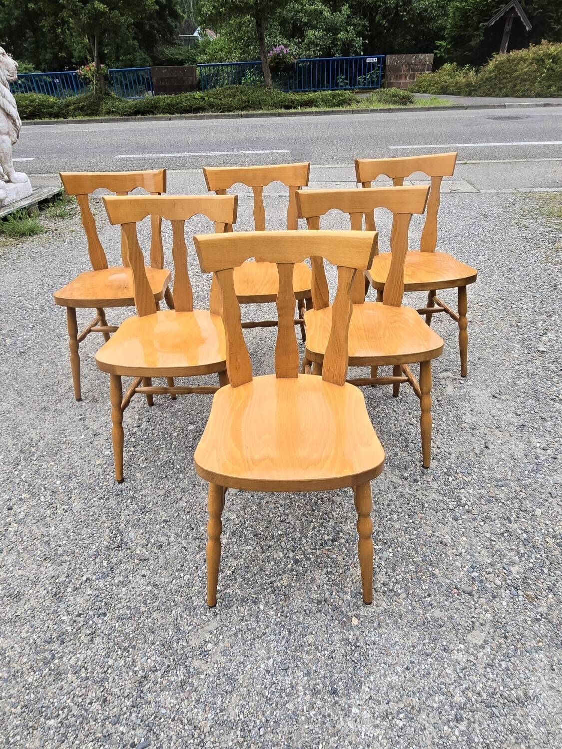 Baumann serie de six chaises de bistrot