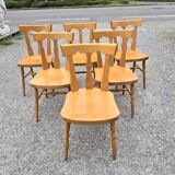 Baumann series of six bistro chairs