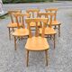 Baumann serie de six chaises de bistrot