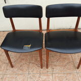 Set of 4 Scandinavian chairs by S. Chrobat for Sax